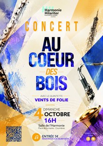 Affiche du concert Au cœur des bois